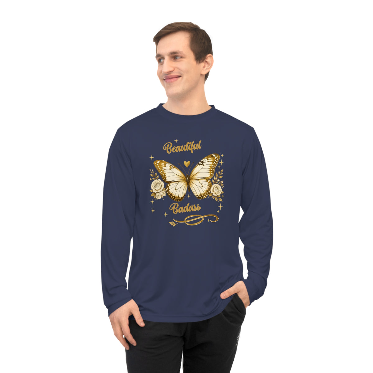 Beautiful Badass Butterfly Long Sleeve Shirt