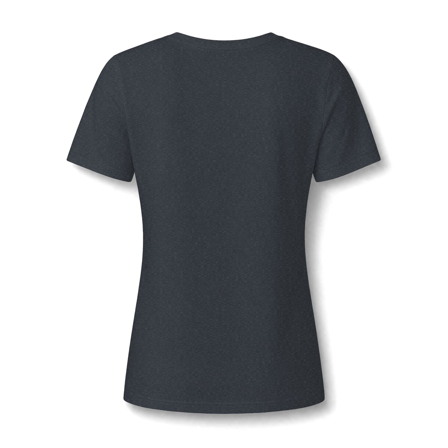 Floral Pink Bow V-Neck Tee — Women's Romantic Rose Ribbon Shirt