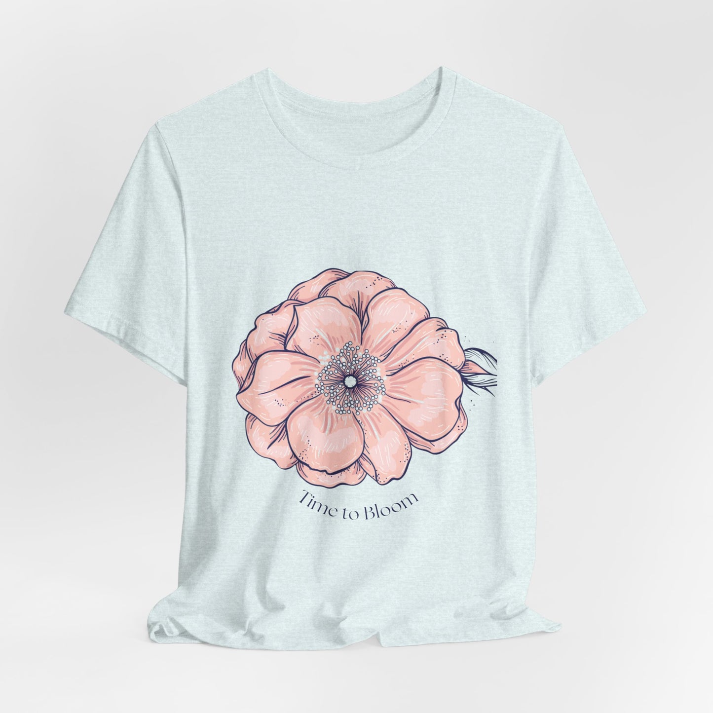 Floral Anemone Tee – Pink Watercolor Flower Graphic T-Shirt