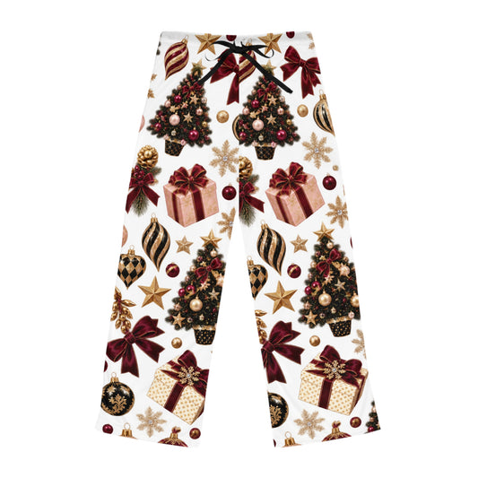 Christmas Tree & Gifts Women's Pajama Pants — Festive Holiday Lounge Sleepwear