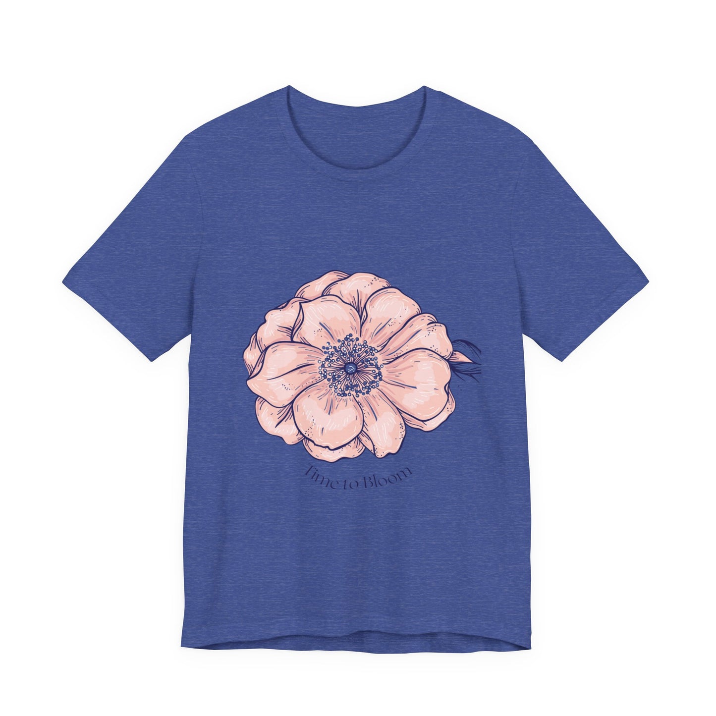 Floral Anemone Tee – Pink Watercolor Flower Graphic T-Shirt