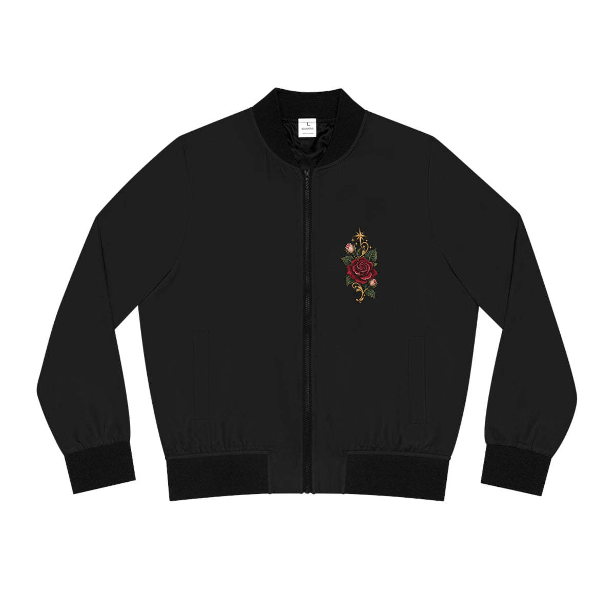 Fearless Tiger Rose Bomber Jacket