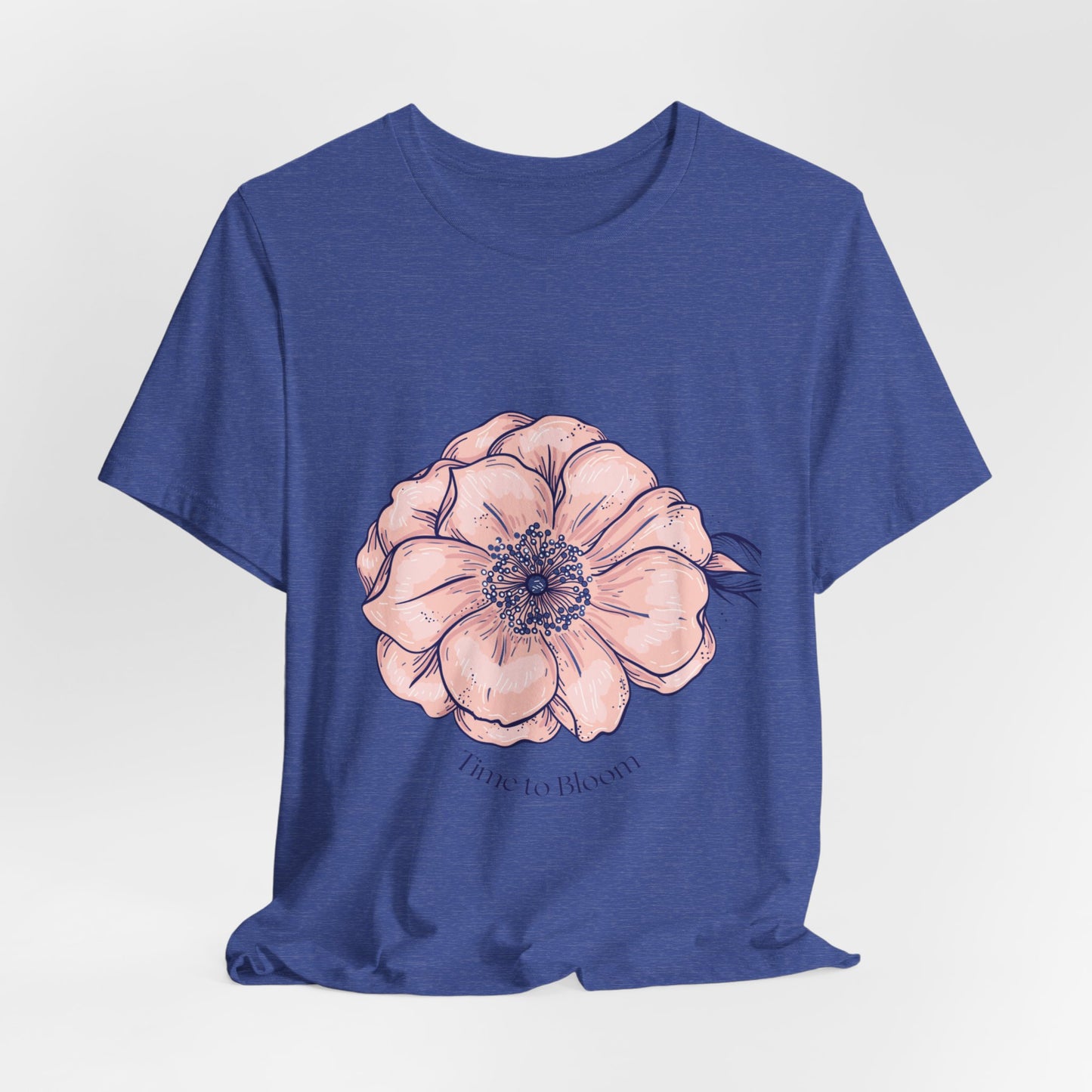 Floral Anemone Tee – Pink Watercolor Flower Graphic T-Shirt