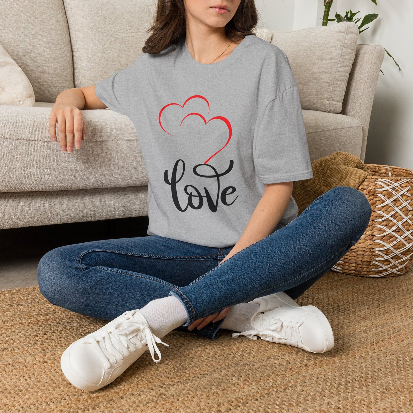 Love Heart T-Shirt — Romantic Red Heart Design for Valentine’s Day & Everyday