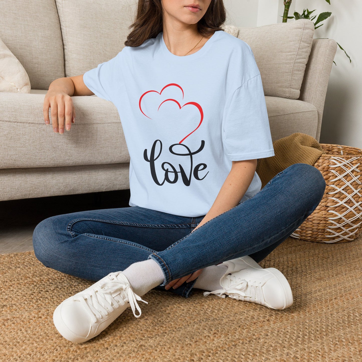 Love Heart T-Shirt — Romantic Red Heart Design for Valentine’s Day & Everyday