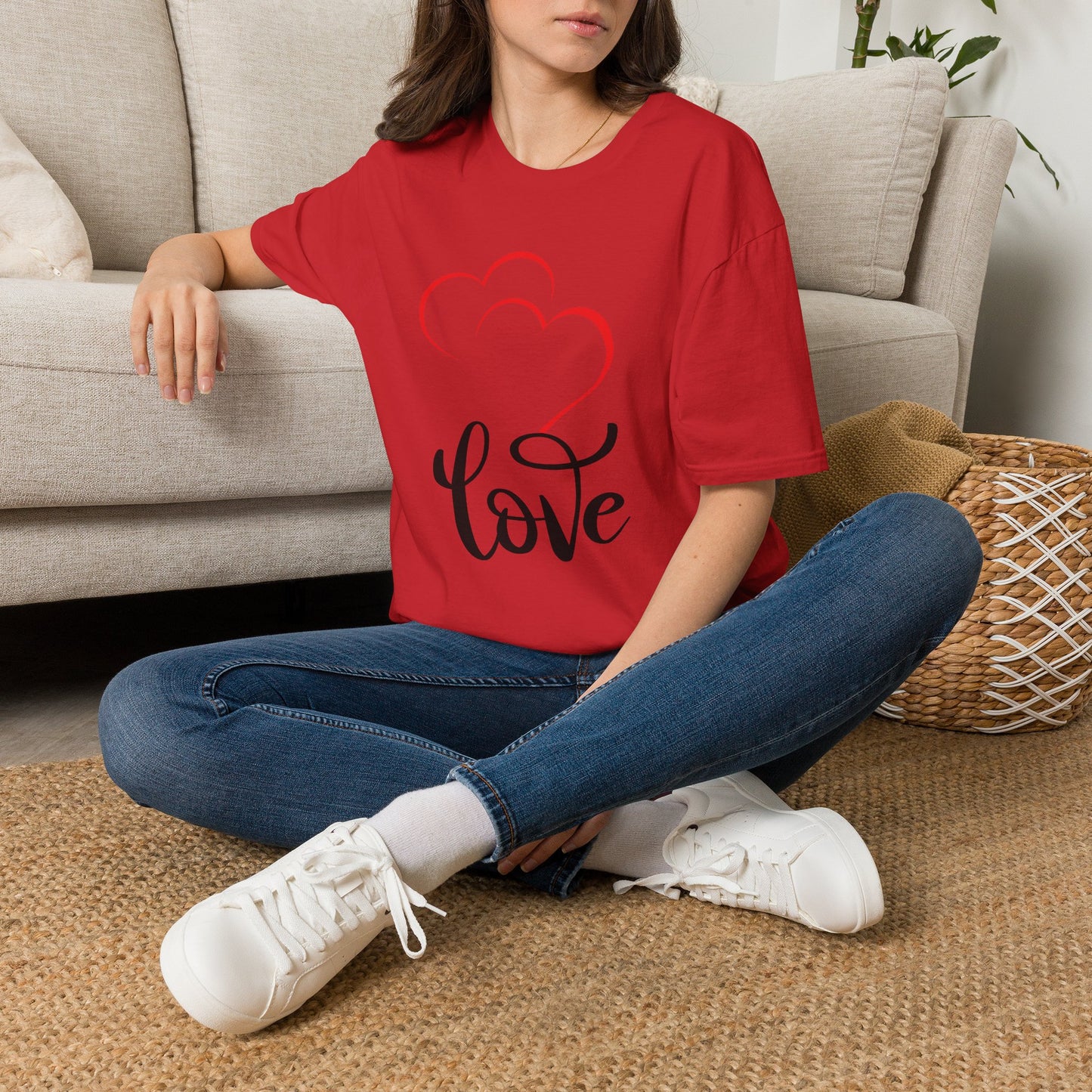 Love Heart T-Shirt — Romantic Red Heart Design for Valentine’s Day & Everyday