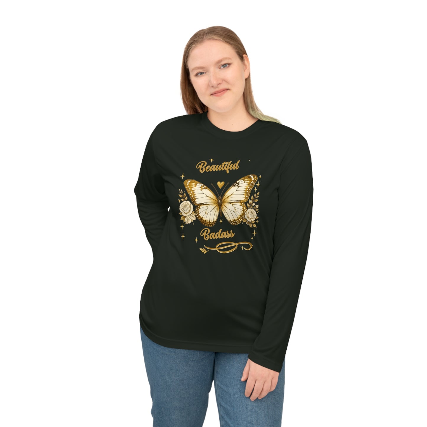 Beautiful Badass Butterfly Long Sleeve Shirt