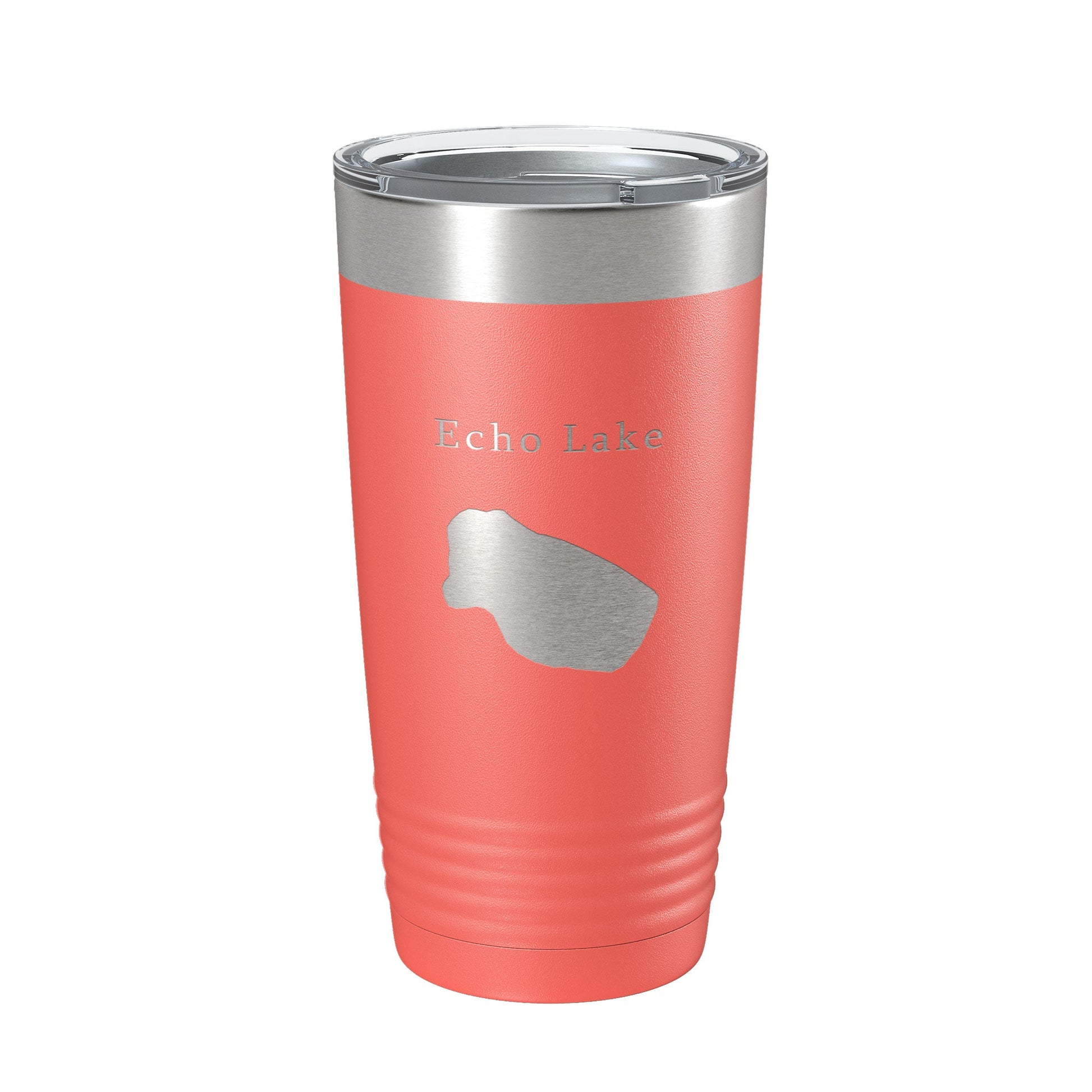 Echo Lake Map Tumbler Travel Mug Insulated Laser Engraved Coffee Cup Colorado 20 oz-20