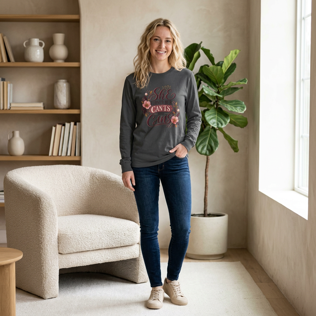 She Turned Her Can’ts Into Cans Long Sleeve Tee