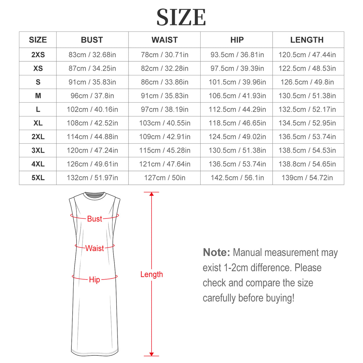 Woman Vanessa Collection Loose Sleeveless Slit Maxi Dress(All-Over Printing)