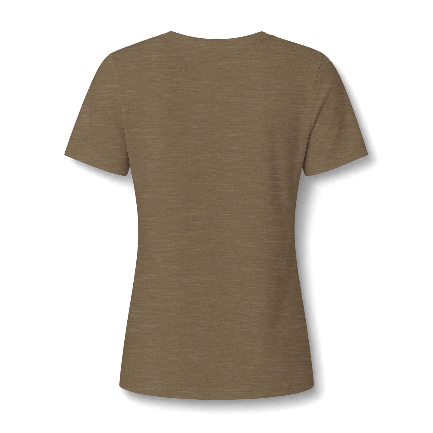 V-Neck Tee — "Strong Without Being Brutal" Floral Inspirational Women's Shirt