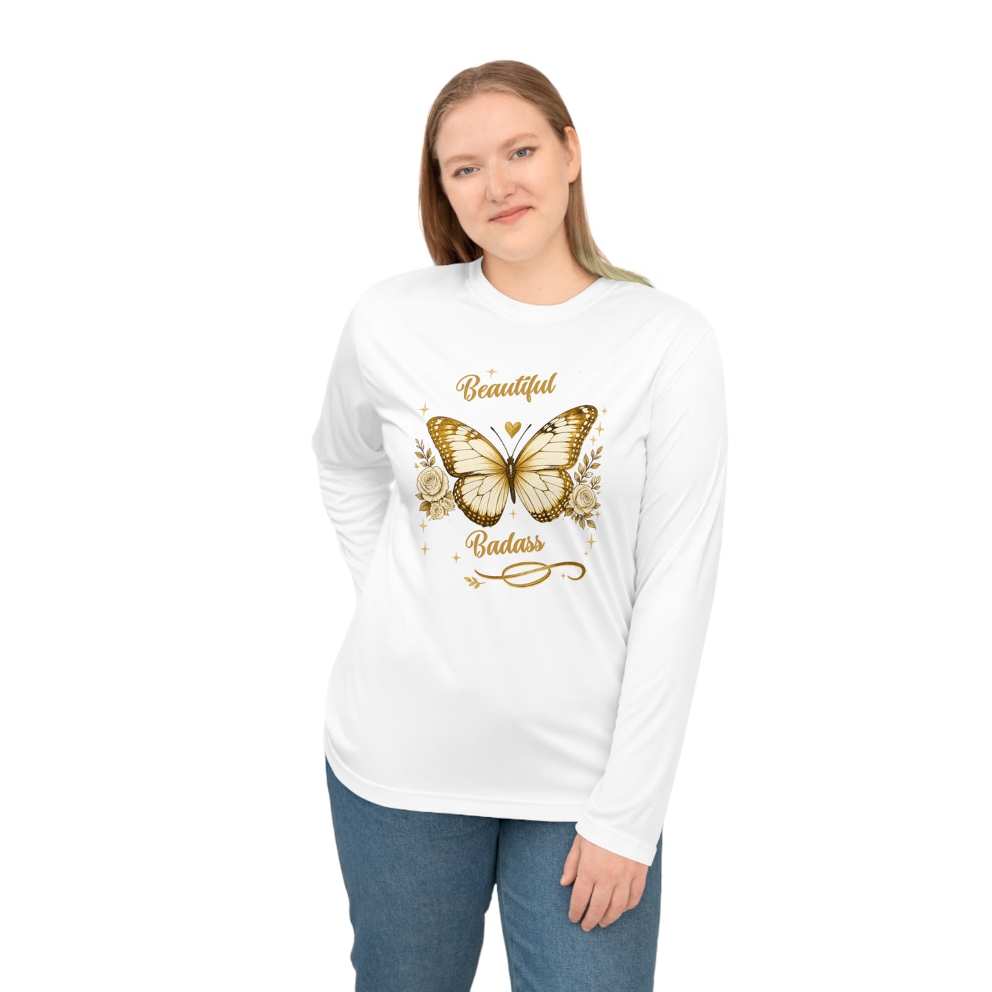 Beautiful Badass Butterfly Long Sleeve Shirt