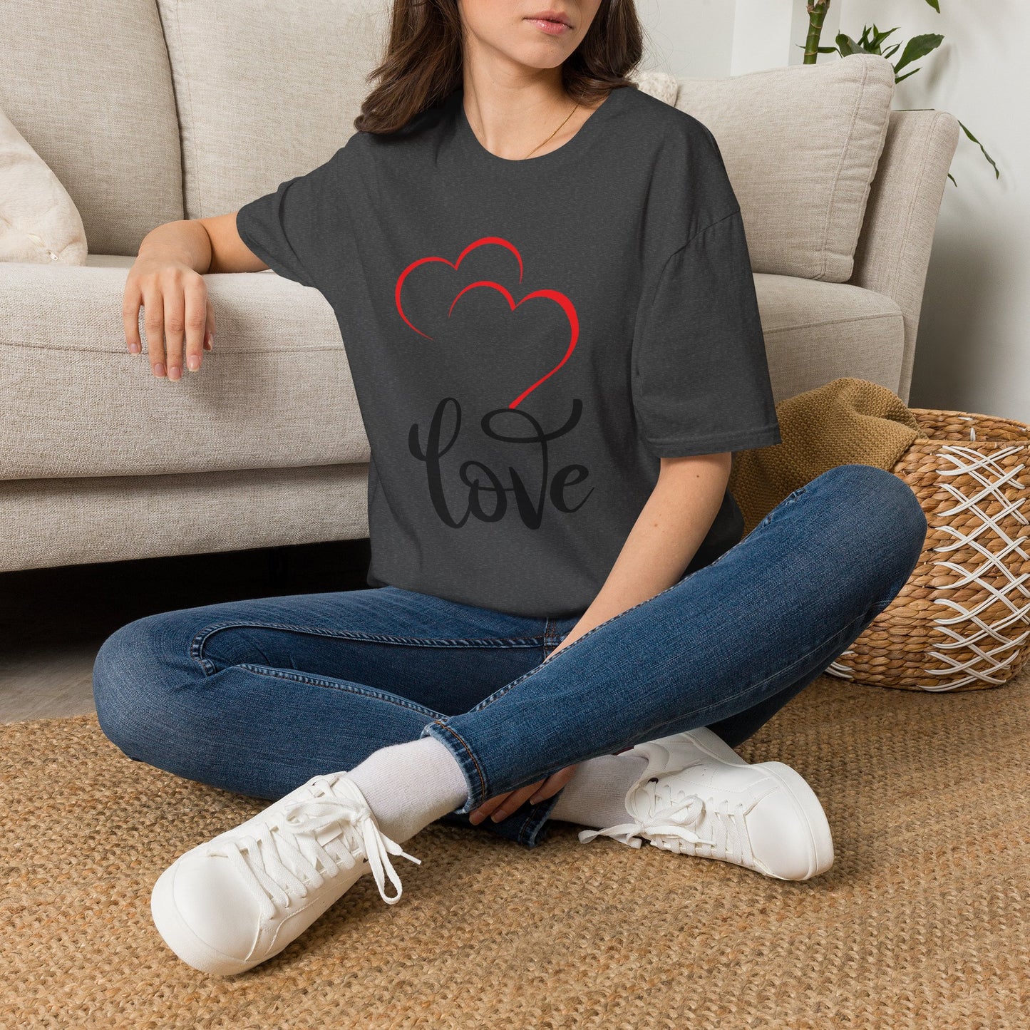 Love Heart T-Shirt — Romantic Red Heart Design for Valentine’s Day & Everyday