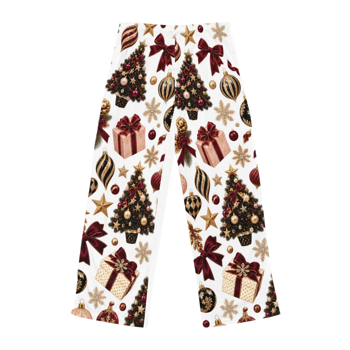 Christmas Tree & Gifts Women's Pajama Pants — Festive Holiday Lounge Sleepwear