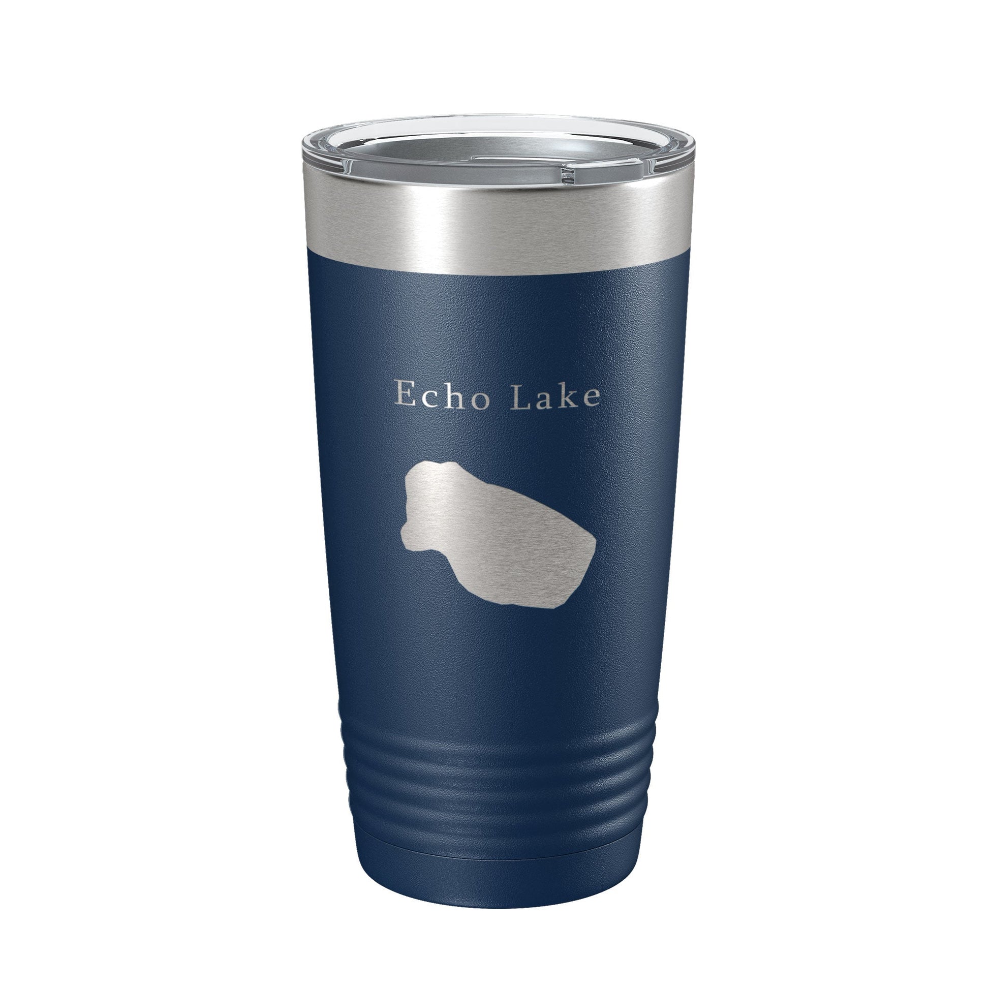 Echo Lake Map Tumbler Travel Mug Insulated Laser Engraved Coffee Cup Colorado 20 oz-2