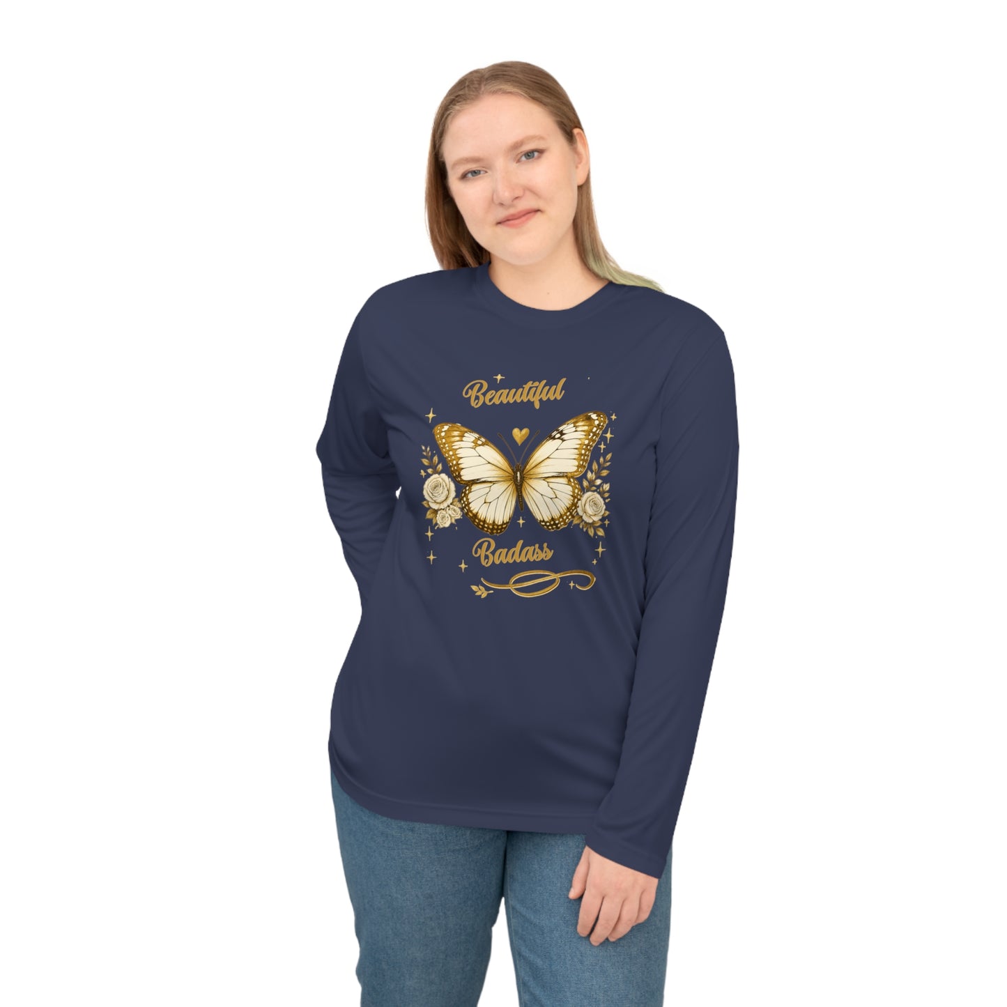 Beautiful Badass Butterfly Long Sleeve Shirt