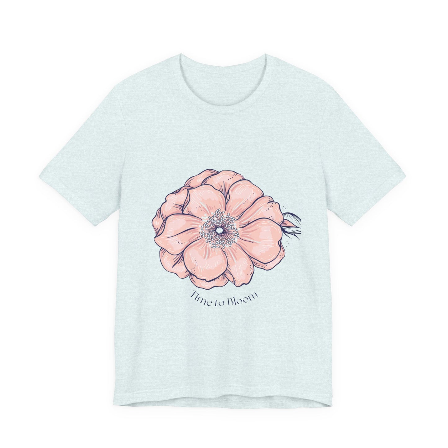 Floral Anemone Tee – Pink Watercolor Flower Graphic T-Shirt