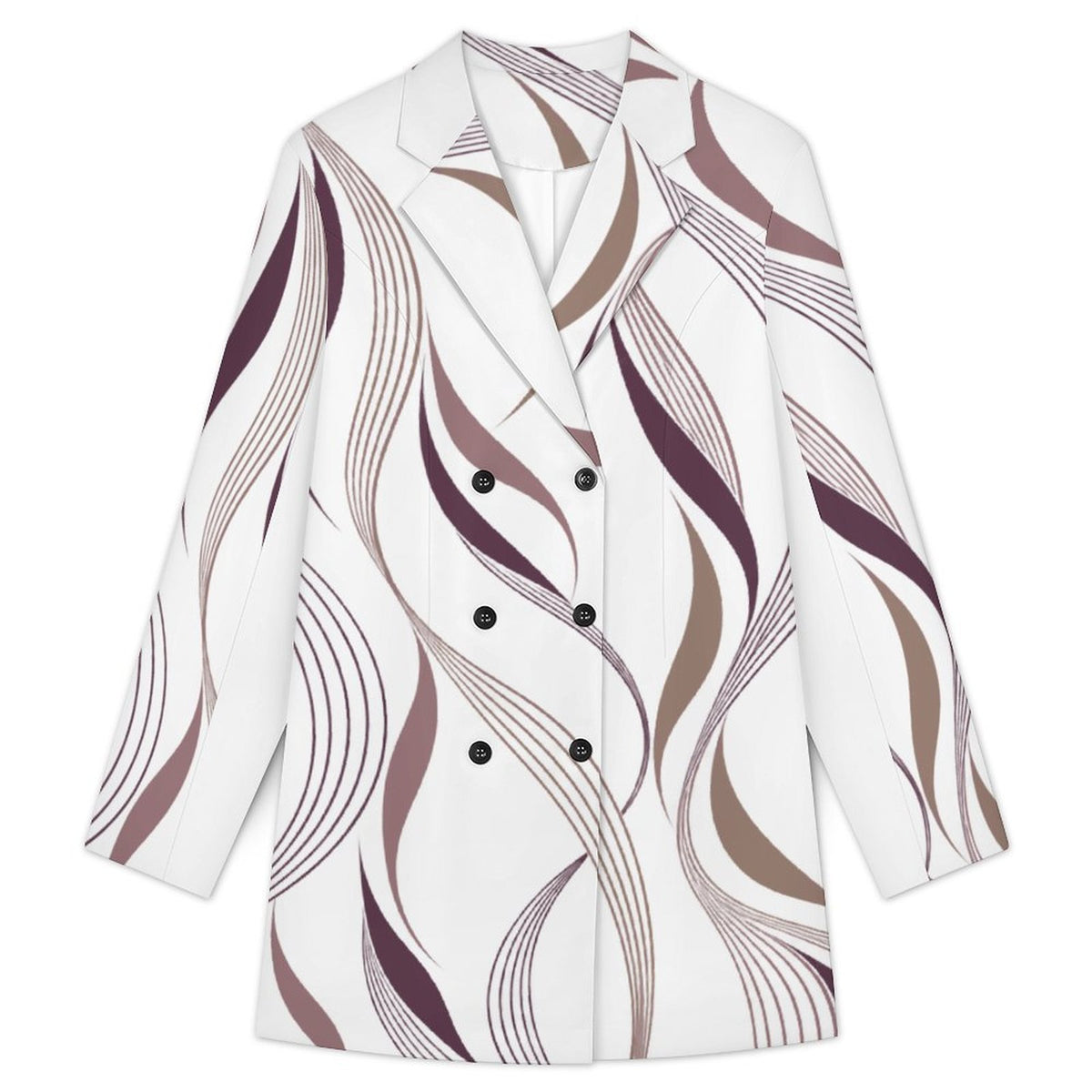 Woman Vanessa CollectionDouble Breasted Blazer Dress(All-Over Printing)