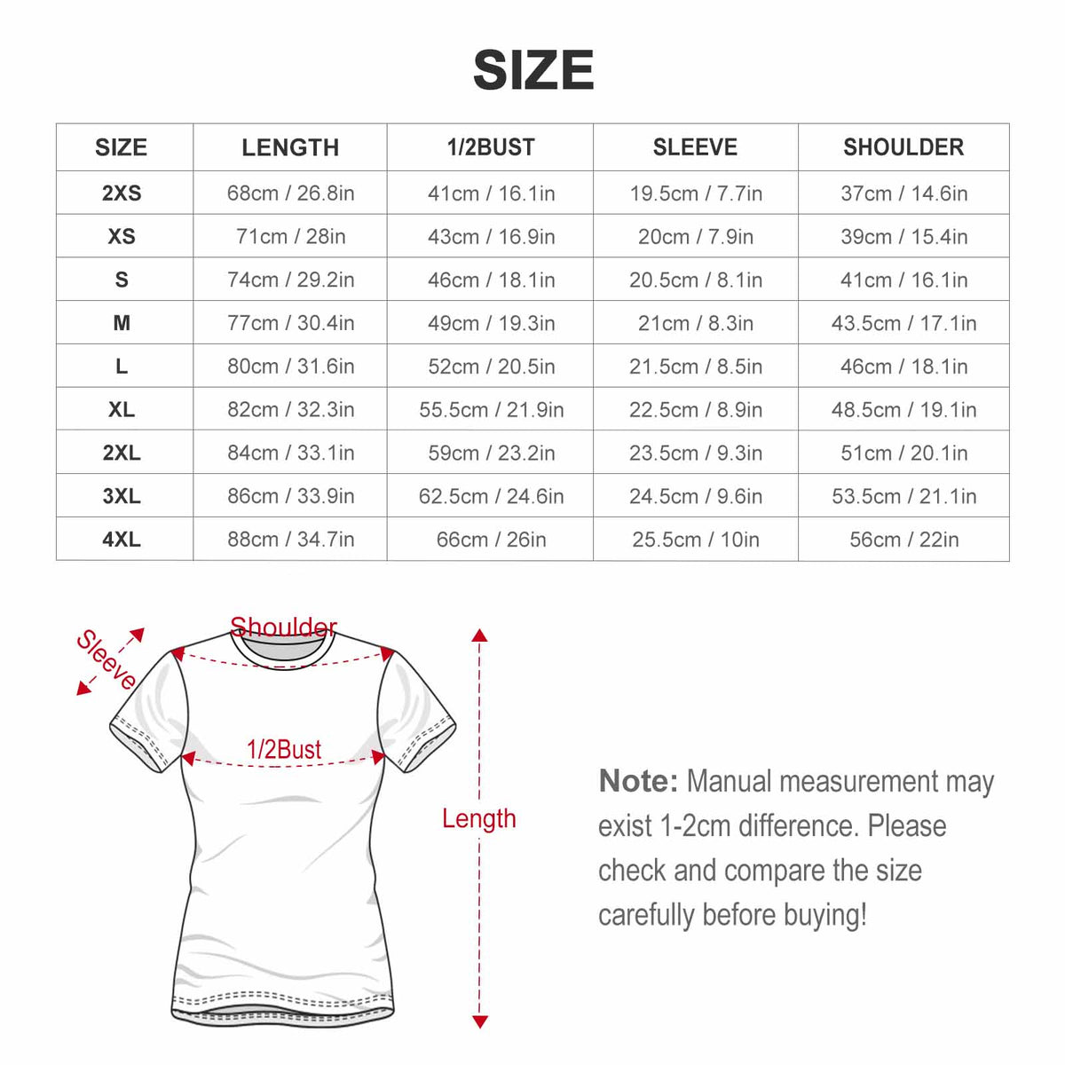 Woman’s 190gsm Cotton Summer Short Sleeve T-Shirts for Women
