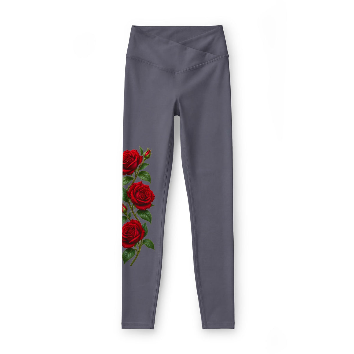 Women’s Black Rose Floral Luxe Leggings