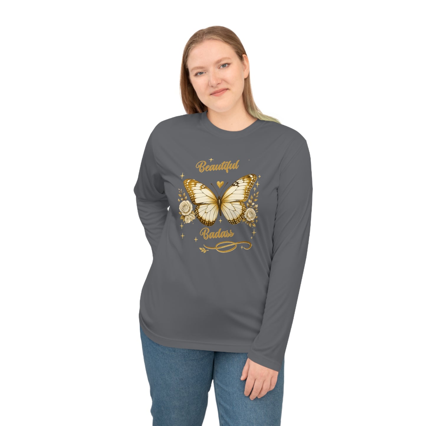 Beautiful Badass Butterfly Long Sleeve Shirt