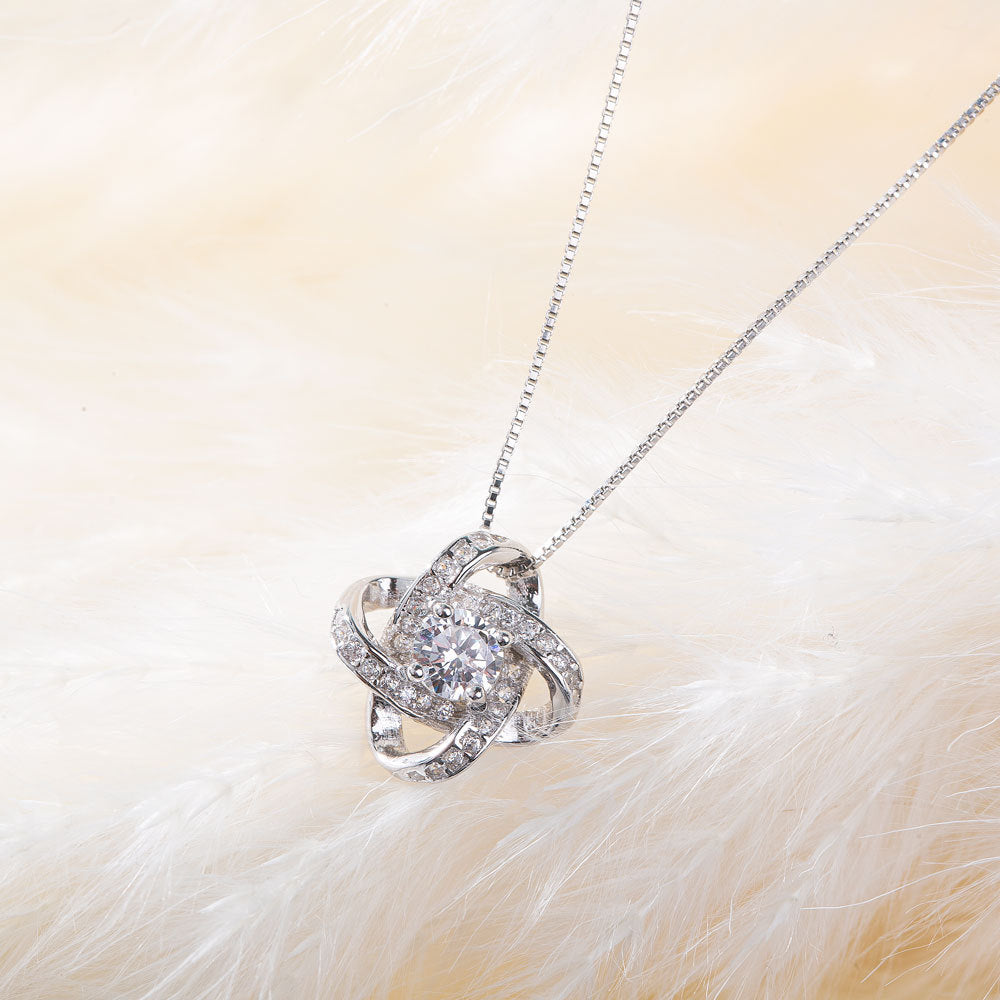 Flower Knot Pendant Necklace style 857