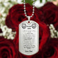 To My Son Dog Tag aChain* Happy Birthday* Happy Graduation from Dad