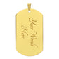To My Son Dog Tag aChain* Happy Birthday* Happy Graduation from Dad