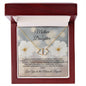Mother Daughter 10 k Gold Diamond Cut Everlasting Heart Necklace----Best seller..