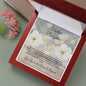 Mother Daughter 10 k Gold Diamond Cut Everlasting Heart Necklace----Best seller..
