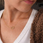 Mother Daughter 10 k Gold Diamond Cut Everlasting Heart Necklace----Best seller..