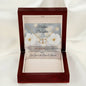 Mother Daughter 10 k Gold Diamond Cut Everlasting Heart Necklace----Best seller..
