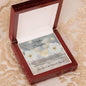 Mother Daughter 10 k Gold Diamond Cut Everlasting Heart Necklace----Best seller..