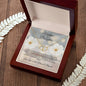 Mother Daughter 10 k Gold Diamond Cut Everlasting Heart Necklace----Best seller..