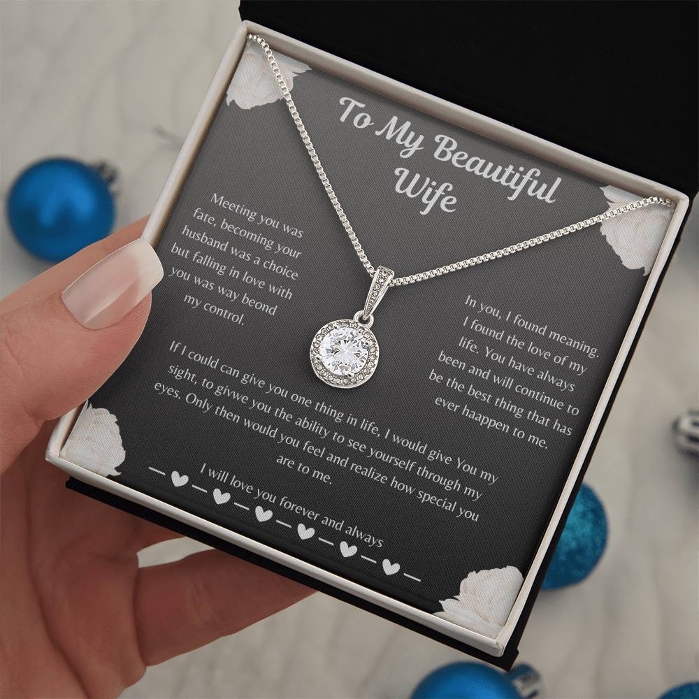 To My Beautiful wife Eternal Hope Necklace* Anniversary *Birthday* Express your Eternal  love