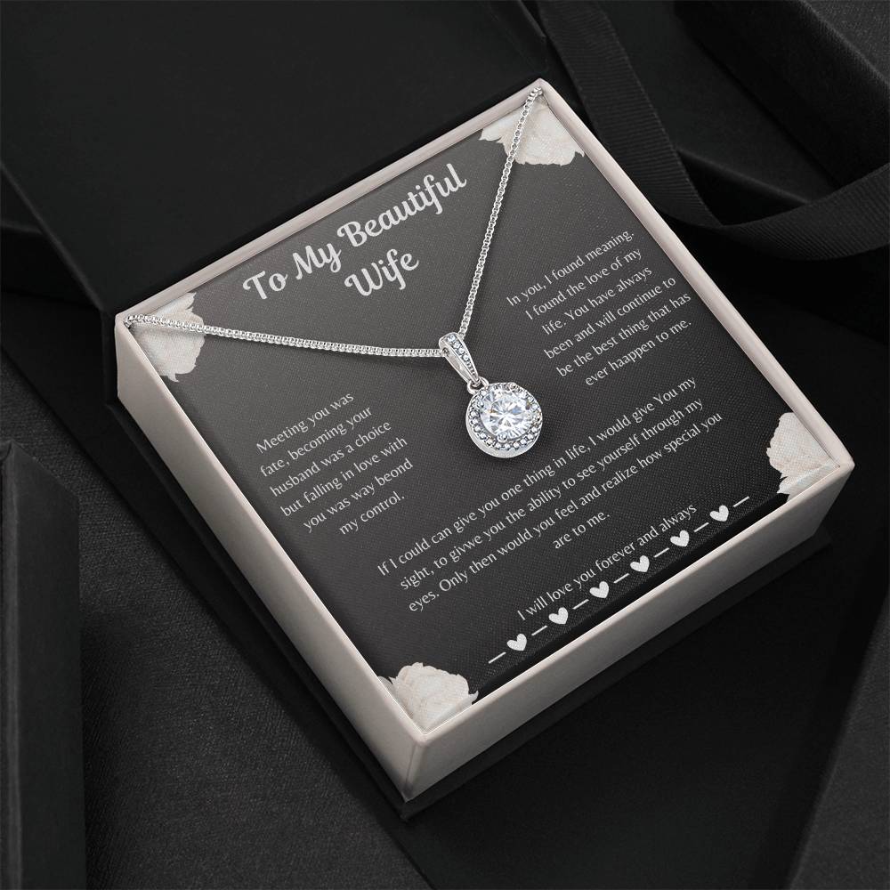 To My Beautiful wife Eternal Hope Necklace* Anniversary *Birthday* Express your Eternal  love