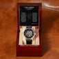 To My husband Open Works Watch  with gift box8 a heartfelt message from wifey.... HOT SELLER