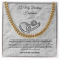 Gift for husband from wife Cuban link 14k or sterling silver chain *Made in U.S.A