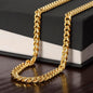 Gift  for Soul Mate Cuban Link Mens Chain LUX BOX+ LENGTH EXTENTION