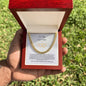 Gift  for Soul Mate Cuban Link Mens Chain LUX BOX+ LENGTH EXTENTION