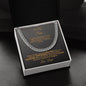 To My Admirable Son Cuban Link Chain* Necklace Birthday Gift* Graduation Gift*