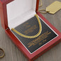 To My Admirable Son Cuban Link Chain* Necklace Birthday Gift* Graduation Gift*