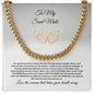 Gift  for Soul Mate Cuban Link Mens Chain LUX BOX+ LENGTH EXTENTION