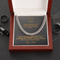 To My Admirable Son Cuban Link Chain* Necklace Birthday Gift* Graduation Gift*