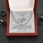 Gift for husband from wife Cuban link 14k or sterling silver chain *Made in U.S.A