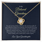 To My Beloved Grandma | Thank You - Love Knot Necklace