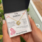TO MY BEAUTIFUL MOTHER  INTERNAL NECKLACE, BIRTHDAY GIFT, PERSONALIZED MOTHERS DY GIFT.