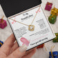 TO MY BEAUTIFUL MOTHER  INTERNAL NECKLACE, BIRTHDAY GIFT, PERSONALIZED MOTHERS DY GIFT.