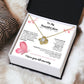 TO MY BEAUTIFUL MOTHER  INTERNAL NECKLACE, BIRTHDAY GIFT, PERSONALIZED MOTHERS DY GIFT.