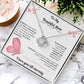 TO MY BEAUTIFUL MOTHER  INTERNAL NECKLACE, BIRTHDAY GIFT, PERSONALIZED MOTHERS DY GIFT.